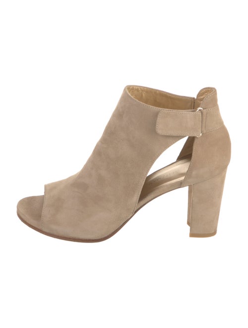 Stuart Weitzman Suede Cutout Accent Boots
