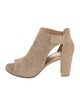 Stuart Weitzman Suede Cutout Accent Boots