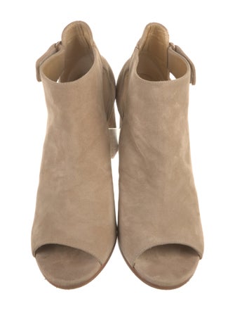 Stuart Weitzman Suede Cutout Accent Boots