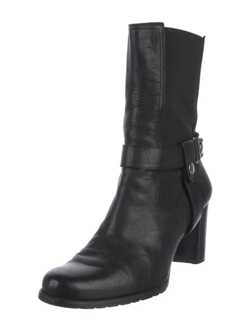 Stuart Weitzman Leather Moto Boots