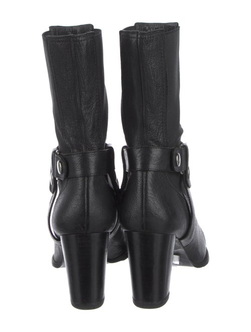 Stuart Weitzman Leather Moto Boots