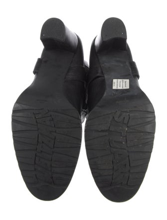 Stuart Weitzman Leather Moto Boots