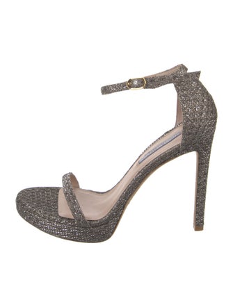 Stuart Weitzman Glitter Glitter Accents Sandals