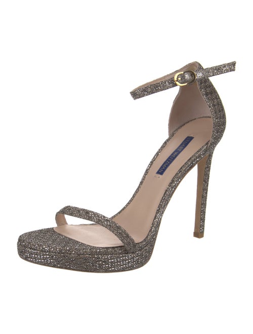 Stuart Weitzman Glitter Glitter Accents Sandals