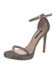 Stuart Weitzman Glitter Glitter Accents Sandals