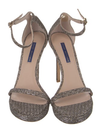 Stuart Weitzman Glitter Glitter Accents Sandals