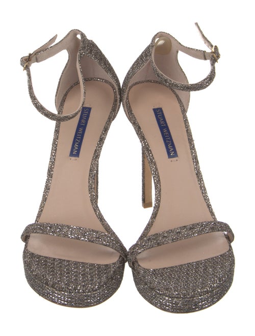 Stuart Weitzman Glitter Glitter Accents Sandals