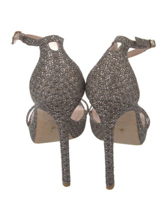 Stuart Weitzman Glitter Glitter Accents Sandals