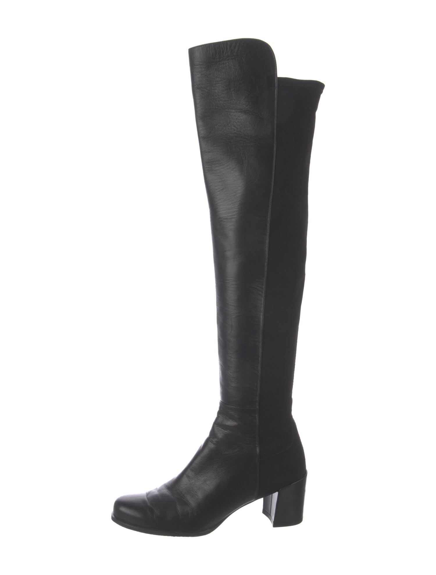Maryam Nassir Zadeh Kiki Studded Patent Knee Boots - Black