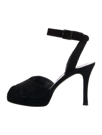 Stuart Weitzman Suede Slingback Pumps