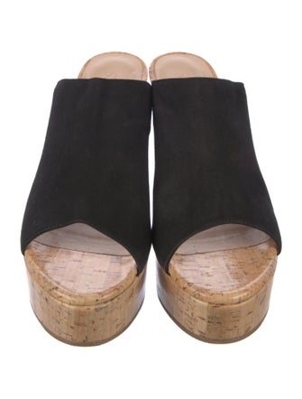 Stuart Weitzman Suede Mules