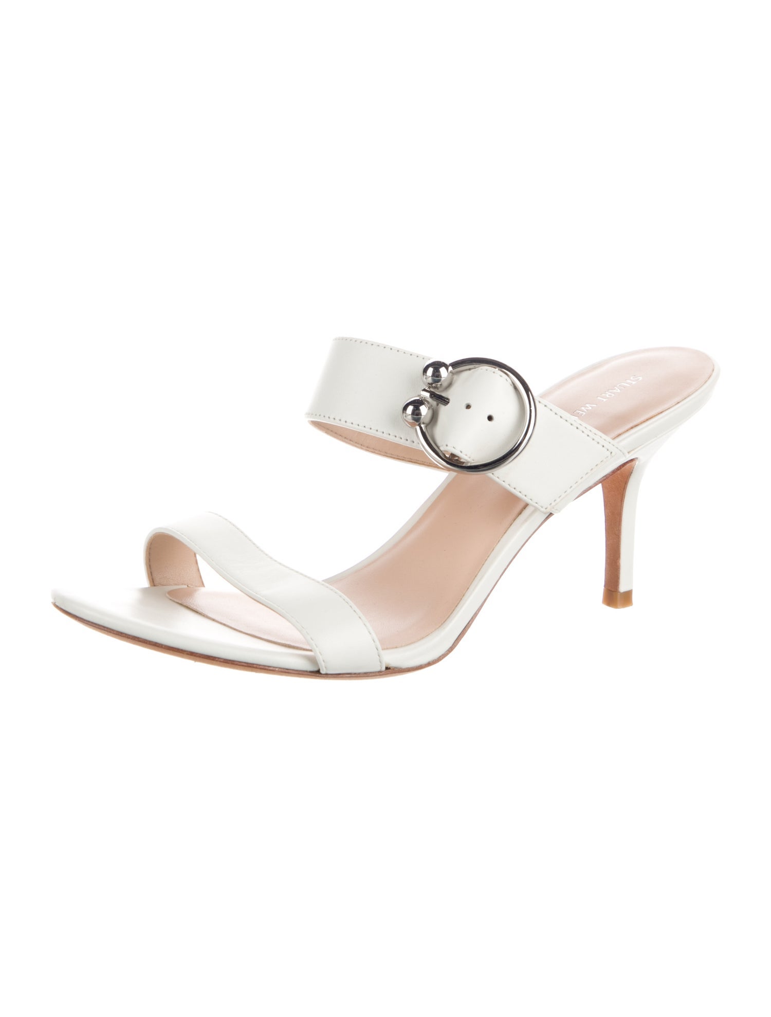 Stuart Weitzman Leather Slides