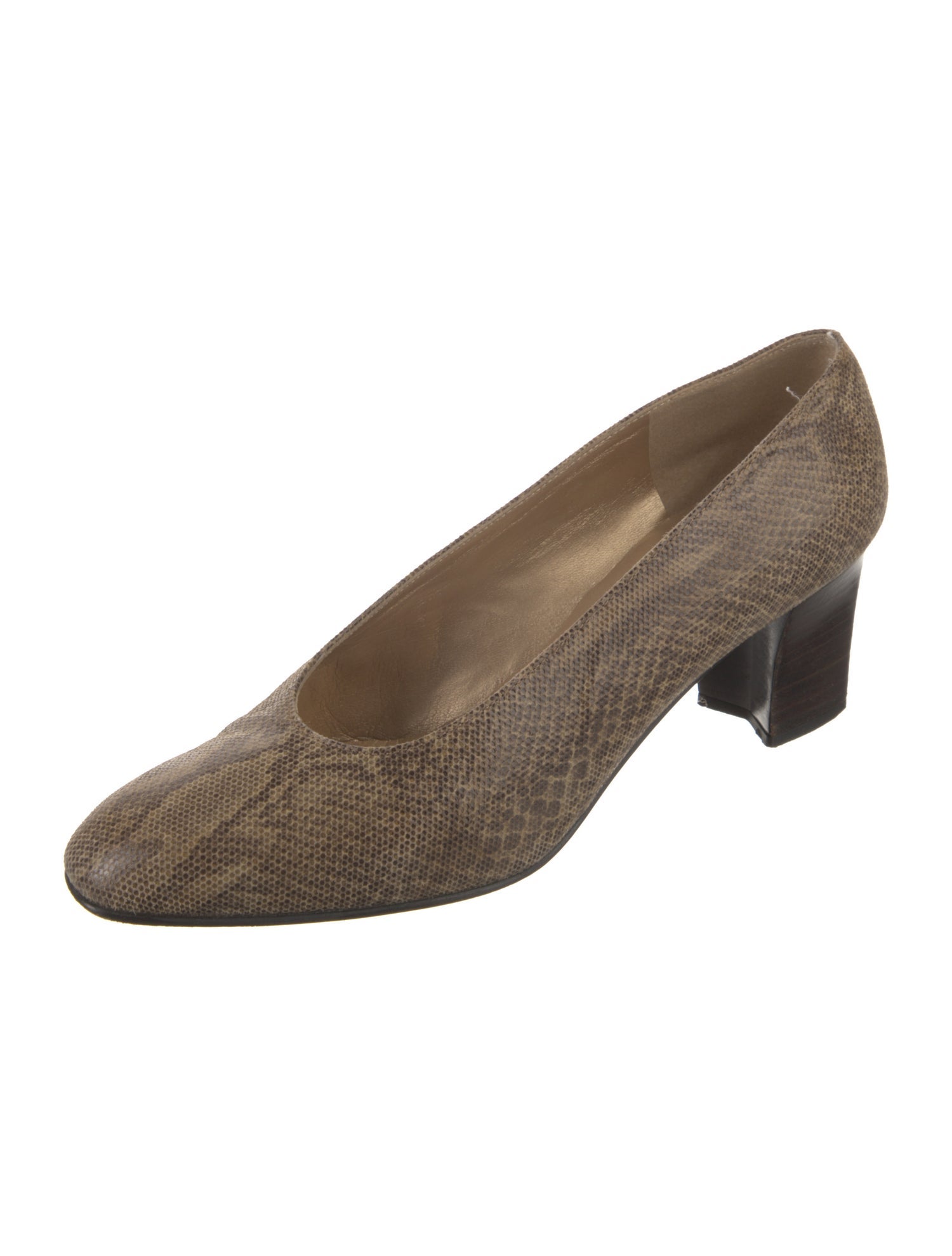 Stuart Weitzman Leather Animal Print Pumps