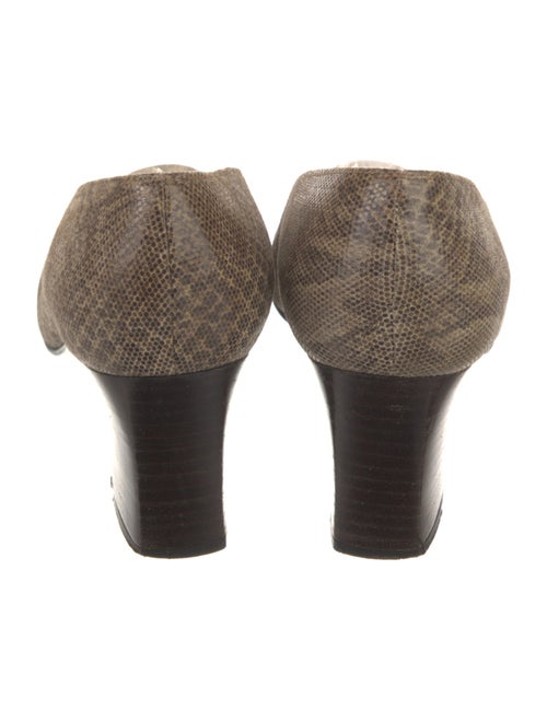 Stuart Weitzman Leather Animal Print Pumps