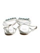 Stuart Weitzman Leather Colorblock Pattern Sandals