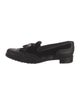 Stuart Weitzman Leather Tassel Accents Loafers