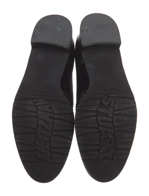 Stuart Weitzman Leather Tassel Accents Loafers