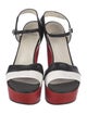 Stuart Weitzman Leather Printed Sandals