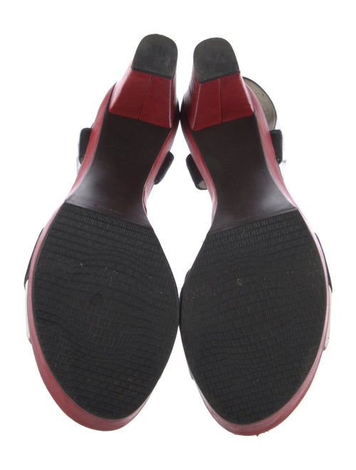 Stuart Weitzman Leather Printed Sandals