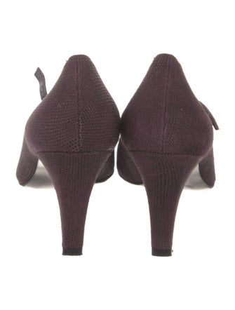 Stuart Weitzman Colorblock Pattern Bow Accents Pumps