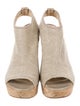 Stuart Weitzman Canvas Slingback Sandals