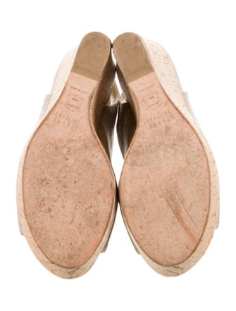 Stuart Weitzman Canvas Slingback Sandals