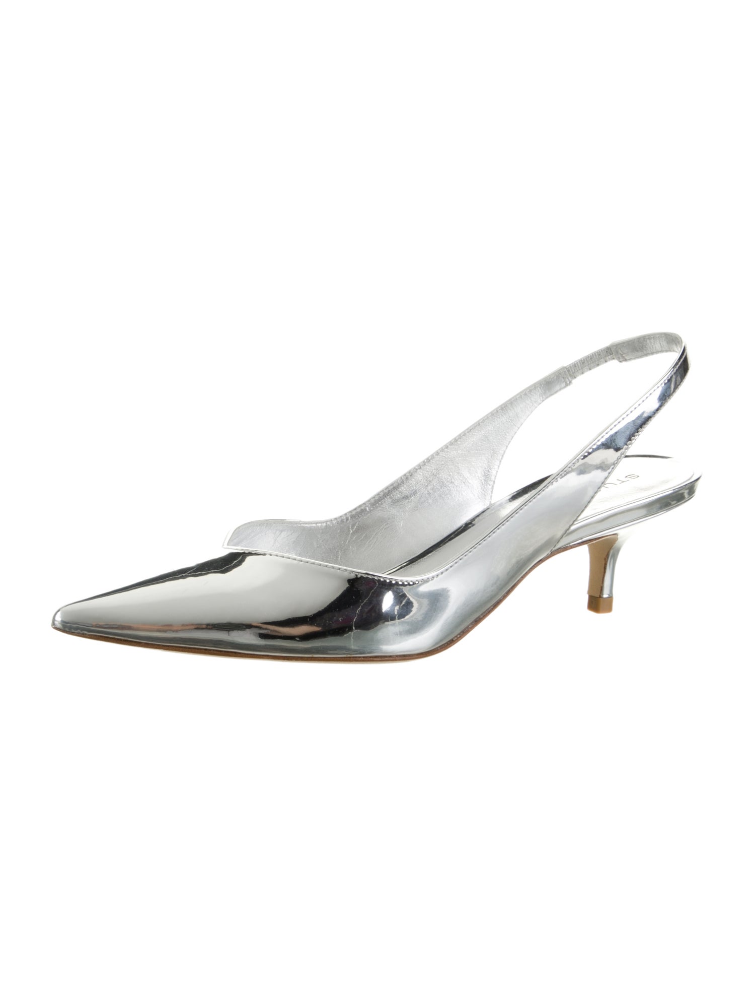 Stuart Weitzman Patent Leather Slingback Pumps