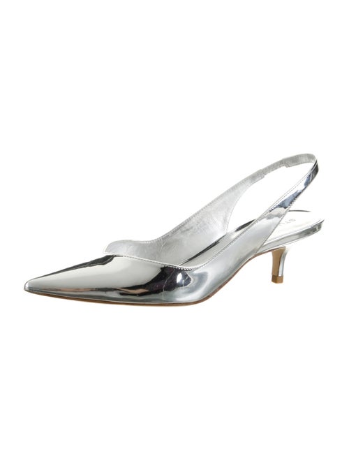 Stuart Weitzman Patent Leather Slingback Pumps