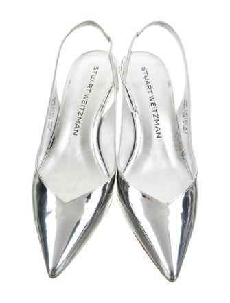 Stuart Weitzman Patent Leather Slingback Pumps
