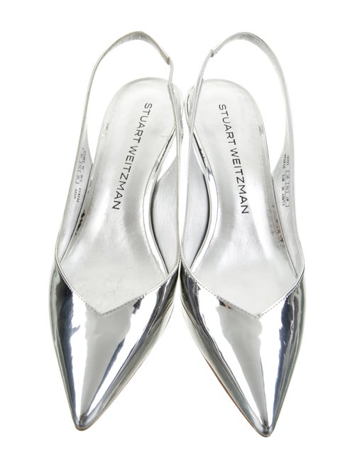 Stuart Weitzman Patent Leather Slingback Pumps