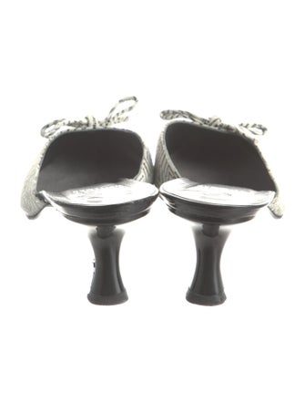 Stuart Weitzman Suede Printed Mules