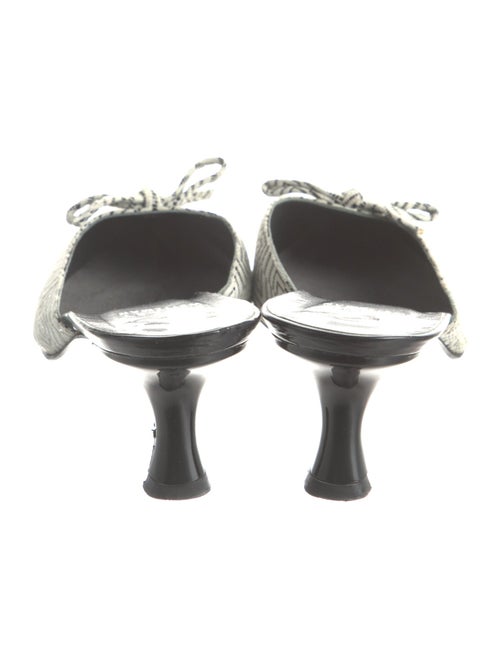 Stuart Weitzman Suede Printed Mules