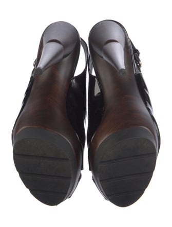 Stuart Weitzman Patent Leather Slingback Pumps