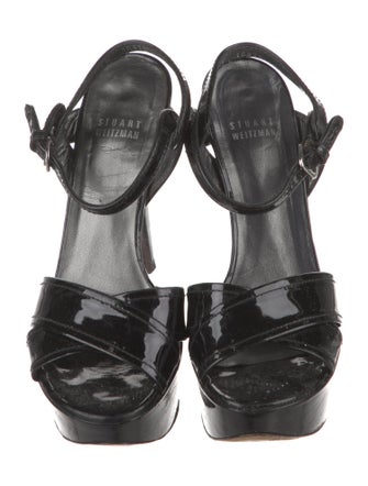 Stuart Weitzman Patent Leather Slingback Pumps