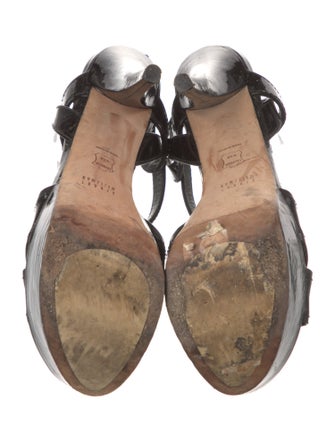 Stuart Weitzman Patent Leather Slingback Pumps