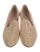 Stuart Weitzman Suede Studded Accents Loafers