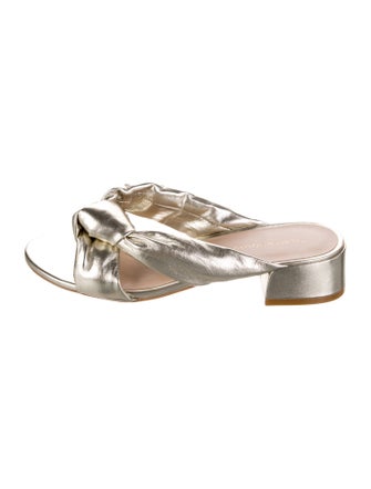 Stuart Weitzman Leather Slides