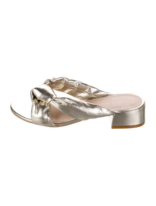 Stuart Weitzman Leather Slides
