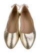 Stuart Weitzman Embossed Leather Animal Print Ballet Flats