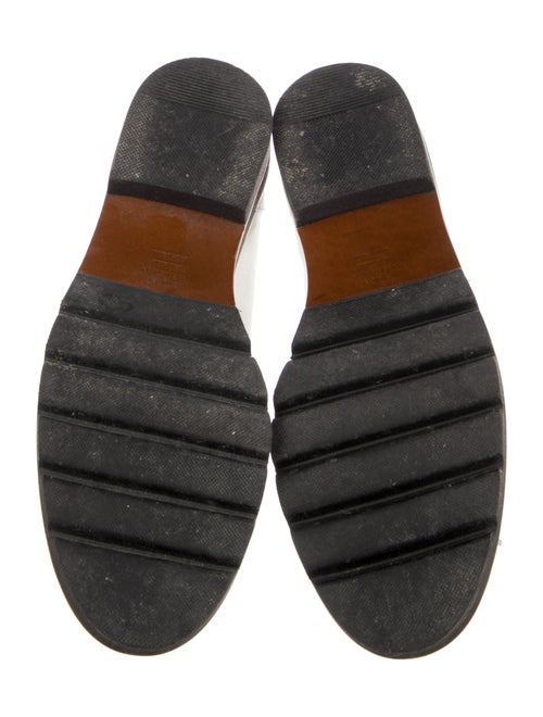 Stuart Weitzman Leather Tassel Accents Loafers