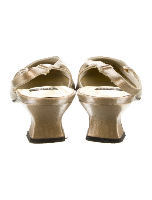 Stuart Weitzman Satin Slingback Flats