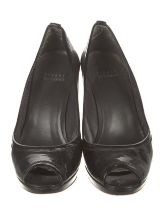 Stuart Weitzman Patent Leather Slingback Sandals