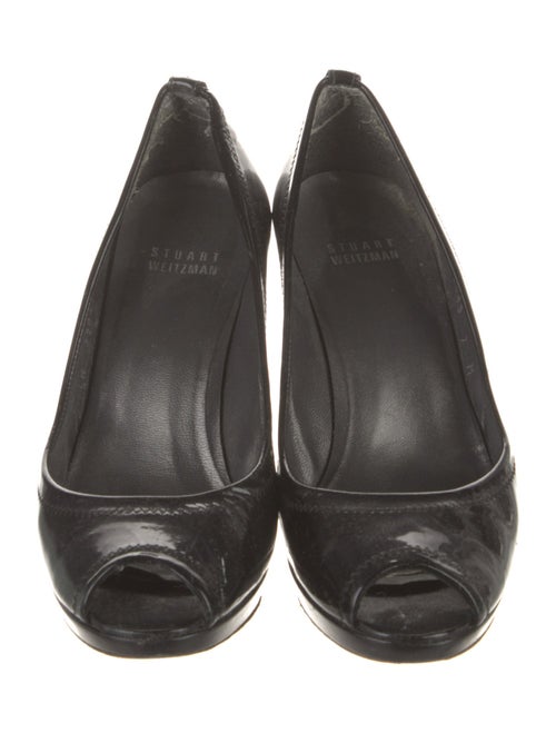 Stuart Weitzman Patent Leather Slingback Sandals