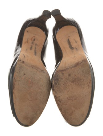 Stuart Weitzman Patent Leather Slingback Sandals