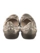Stuart Weitzman Leather Crystal Embellishments Ballet Flats