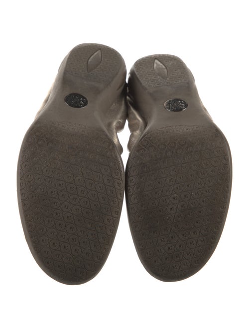 Stuart Weitzman Leather Crystal Embellishments Ballet Flats