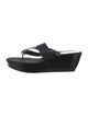 Stuart Weitzman Patent Leather Flip Flops