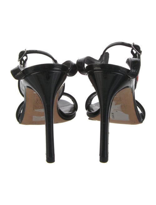 Stuart Weitzman Leather Printed Sandals