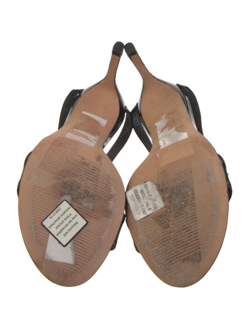 Stuart Weitzman Leather Printed Sandals