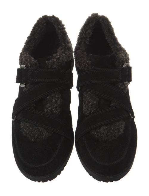 Stuart Weitzman Suede Crystal Embellishments Sneakers